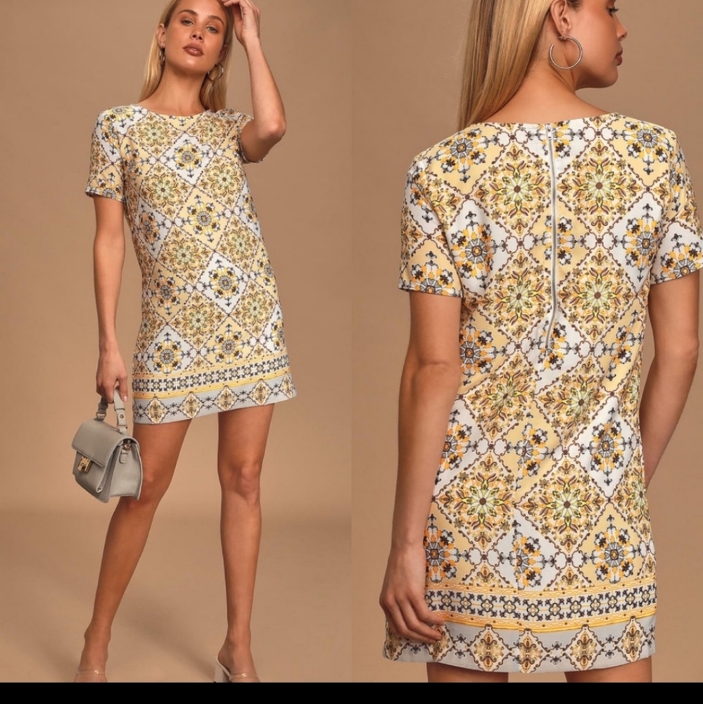 Lulu's Dandy Lion Shift Dress
